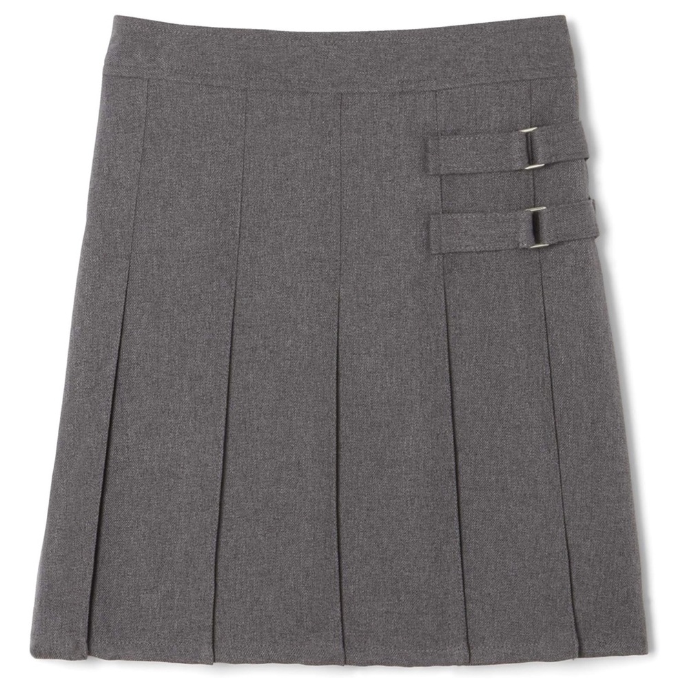 2 Pack French Toast Girls Adjustable Waist Pleated-Front Two-tab Scooter Skirt